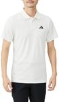 Adidas KLV97 Men's Tennis Freelift Polo Shirt, White (IQ4741), L