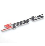 Sports Black Racing Sports Sticker 3D Car Chrome Badge Logo Sticker