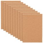 BENECREAT 10Pack Cork Sheets 30x21cm Cork Tiles Cork Mat 3mm Thick Wall Insulation for Wall Decoration, Room Decor, Party and DIY Crafts