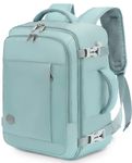 VANKEV 40x30x20 Ryanair EasyJet Eurowings Wizz Air Cabin Bag Underseat 24L Travel Bag Hand Luggage Backpack Carry-ons Cabin Size for Airplanes Flight Travel Ruscksack Fit 15.6 Inch Laptop LIGHT BLUE