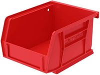 Akro-Mils 30210 AkroBins Plastic Hanging Stackable Storage Organizer Bin, 5-Inch x 4-Inch x 3-Inch, Red, 24-Pack