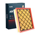 KAX Engine Air Filter, CA11480 Replacement for Edge 2015-2023, Fusion 2013-2020, MKX 2016-2018, MKZ 2013-2020, Nautilus, Continental, Advanced Air Filter Media, Increased Acceleration