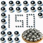 Alien Play 150 X 68 Caliber Self Defense Balls, .68 Cal Aluminum Ammo for Byrna SD/LE and T4E HDS/HDR 68 Reusable Solid Paintball Projectiles 7.3 Grams with Max Power for Training and Target Practice