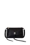 Rebecca Minkoff Women's Darren Top Zip Crossbody, Black, One Size