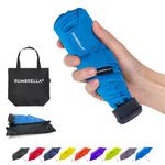 RUMBRELLA Mini Umbrella Small UV Umbrella Fast Dry and Ultra Lightweight, Royal Blue