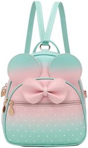 KL928 Girls Mini Backpack Bowknot Polka Dot Cute Small Daypacks Convertible Shoulder Bag Purse for Women