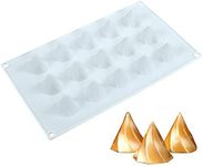 mostsom Silicone Molds Chocolate Molds Candy Cookie Chocolate Molds, Perfect Molds for Chocolate Covered Oreos, Cupcake, Candy, Pudding, Mini Soap Making (Peaks C)