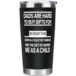 Father's Day Birthday Christmas Gifts for Dad from Daughter Son,Dad Tumbler Gifts,Dad Travel Coffee Mug, Dad Drinking Cup, Vacuum Insulated Stainless Steel Tumbler 20oz