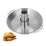 Beer Can Chicken Holder, 9.4 Inch Stainless Steel Upright Chicken Roaster BBQ Beer Can Chicken Roaster BBQ Roaster Cooker Stand Grill