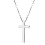 Kenivira Cross Necklace for Women Silver Necklace with Cross Pendant Silver Cross Necklaces for Women Trendy Gold Jewelry Gifts for Women Girls