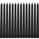 Perkisboby 14 Pack Black Taper Candles, Unscented Dinner Candle Dripless, 8 Hour Burn Time for Christmas, Party or Wedding Candles Decor- 10 Inch Black Candles