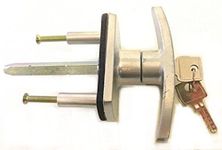 Silver Long Spigots 35mm NEW GARAGE DOOR SPARES, PARTS, HENDERSON MERLIN, DORIC, KING, T BAR LOCK HANDLE