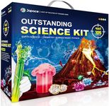 Japace 105 Science Experiments Kit for Kids, Educational Science Kit STEM Toys Christmas Birthday Gifts Ideas for Boys Girls, Chemistry Set, Growing Crystals, Gemstone Excavation, Volcano Eruption