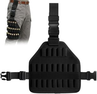 ELVO Drop Leg Adjustable Height and Thigh Straps Rifle Shotgun Magazine Carrier, 23 Rounds Shell Holder, 12/20 Gauge Ammo Carrier