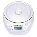 TalkJoy professional, digital talking kitchen scales for the elderly, household letter scales for the blind, visually impaired (German language)