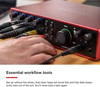 Focusrite Scarlett 18i16 USB Audio Interface – 18-In/16-Out, Studio Quality