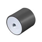 uxcell 50 x 50mm M10 Thread Female Rubber Mounts,Vibration Isolators,Replaces Anti Vibration Pads Flat Silentblock Base Block