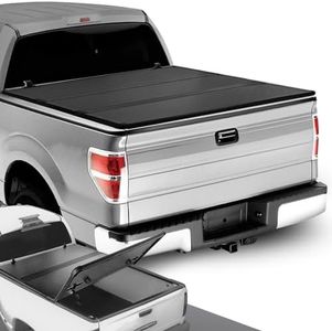 DNA Motoring TTC-HARD-006 Truck Bed Top Hard Solid Tri-Fold Tonneau Cover Compatible with 04-14 Ford F150 6.5Ft Fleetside Bed