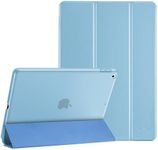 ProCase iPad 9.7 Case 2018 iPad 6th Generation/2017 iPad 5th Generation Case(Model: A1893 A1954 A1822 A1823), Ultra Slim Lightweight Stand Case with Translucent Frosted Back Smart Cover -SkyBlue