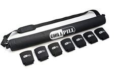 CHILL Pill Golf Beer Cooler Sleeve Sleeve with 7 can Covers for Drinks cans UK. Insulated Beer Sleeve for Golf Bag, Cooler Bag and Individual Neoprene can Cooler Sleeves