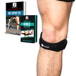 Patella Tendon Knee Strap, Adjustable Sport Band Knee Support for Women & Men for Football, Running, Basketball, Tennis, Hiking, Volleyball, Tendonitis & Squats, E-book Tips to Helps Knee Pain Relief