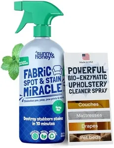 Sunny & Honey Fabric & Carpet Cleaner Spray – Stain & Odor Remover for Couch, Upholstery, Laundry, Pet & Baby – 32 oz Laundry Stain Remover Spray - Fabric & Carpet Cleaning Supplies