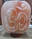 Josan Brothers Natural Air Purifier Ionizer Himalayan Salt Lamp - Organic Pink Rock Salt Table Lamp Electric - Vastu, Feng Shui, Home Decor, Pack of 1 (OM Salt Lamp)
