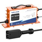 WAVLINK Golf Cart Smart Battery Charger GS950C - 36V 18A Max, 738W Output, IP67 Waterproof, LiFePO4/NMC/Lead-Acid Compatible, Intelligent Charging with CPU-Controlled PWM Technology