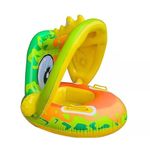 Metreno Swimming Tube for Kids 0-5 Swimming Tube Safe Anti-flip Inflatable Swimming Floats for Kids Swimming Pool Tube Swim Ring Tube for Toddler,Infant,Baby(Airpump not Included) (Yellow)