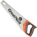 GreatNeck 74001 15 Inch Aggressive Tooth Handsaw, Wood Saw, Branch Cutter, PVC Cutter, Tree Saw, Handsaw for Wood, Hand Saw for Trees, Cross Cut Saws