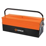 GROZ 5 Tray Cantilever Tool Box| Ideal for organizing tools for DIY, household & industrial applications |Powder Coated| Heavy Gauge Steel Construction| Load Capacity: 35 Kgs| MTB/5