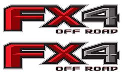 USSZ (Pack of 2) FX4 Off-Road Decal USA Black Flag Replacement Sticker F 150 Bedside Emblem for 4x4 Truck Super Duty: Size: 10"