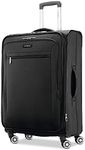 Samsonite Unisex Ascella X Softside Expandable Luggage with Spinners, Black, Checked-Large 29-Inch, Ascella X Softside Expandable Luggage with Spinners