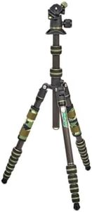 3 Legged Thing Punks Brian 2.0 Carbon Fibre Travel-Friendly Tripod - Compact & Adjustable Camera Tripod with Three Detachable Legs (Moss Green)