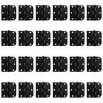 Zion Round & Square Matte Black Hinges - Bundles (24 Pack)