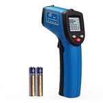 BENETECH GM531 Non Contact Infrared Thermometer -58~986℉(-50~530℃) with Ambient Temperature and Self Calibration, Digital IR Pyrometer Laser with Adjustable Emissivity & Max Min(Not for Human)