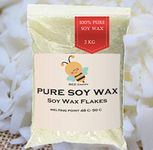 PRATHA Pure Soy Wax (Flakes) for Candle Making (2kg)