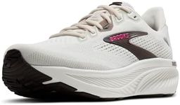 Brooks Women’s Ghost 18 Neutral Running & Walking Shoe - Coconut/Coffee/Fuchsia - 8.5 Medium