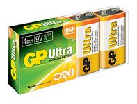 GP Batteries Ultra Alkaline 9V batteries | Superb operating time