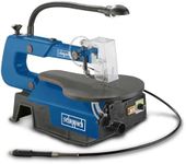 Scheppach Deco-Flex Scroll Saw | 125W Motor | 50mm Cutting Height | 0–45° Tilting Table | Variable Speed 550–1600 SPM | Flexible Shaft for Rework | for Wood, Plastic & Metal