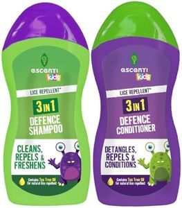 3 in 1 Head Lice Repellent Kids Shampoo & Conditioner | Head Lice Repellent Defence Treatment | Contains Tea Tree for a Natural Repellent