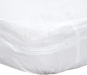 Mars Wellness Waterproof Vinyl Mattress Protector and Cover - Zippered White Mattress Cover Sheet Bed Bugs Mattress Cover - Bulk 10 - Full