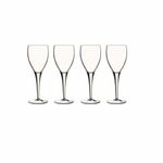 Luigi Bormioli Large Wine Glasses Set of 4 - Michelangelo Crystal Wine Glasses 340ml, Ultra Clear and Durable Dishwasher Safe Glassware with Titanium Reinforced Stems, Gift Box Included, Made In Italy