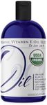 Dr Joe Lab Vitamin E Oil for Skin, Organic Vitamin E Oil for Hair, Liquid Vitamin E, Vitamin E Body Oil, 100% Pure Natural Cold Pressed Unrefined, Moisturizes & Nourishes - 8 Oz