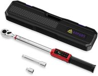 ANPUDS 1/2 Inch Drive Digital Torque Wrench, 2.2-147.5 Ft.lb/3-200Nm, Electronic Torque Wrench Set with ±1% Accuracy, Vibration, Buzzer and LED Flash Notification for Motorcycle Car