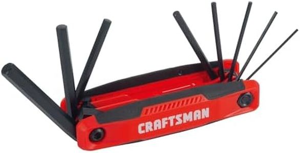 CRAFTSMAN 8-Key Metric Folding Hex Key Set, Allen Key Set (CMHT26007)