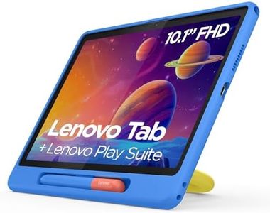 Lenovo Tab Tablet, 10.1" TFT LCD Display, MediaTek G85, 4GB RAM, 64GB eMMC Speicher, Android, Luna Grey, inkl. Play Schutzhülle und Passiver Stift