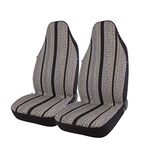 West Coast Auto Baja Saddle Blanket Universal Bucket Seat Cover for Car, Truck, Van, SUV - Airbag Compatible (2PCS) (High Back)