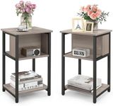 Giantex Bedside Table Set of 2, 3-T