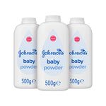 Johnson's Baby Powder Multipack – Leaves Skin Soft and Smooth – Ideal for Delicate Skin – 3 x 500 g